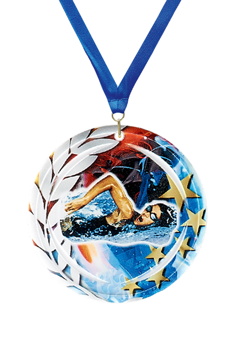 Médaille Ø 70 mm Natation  - NA21