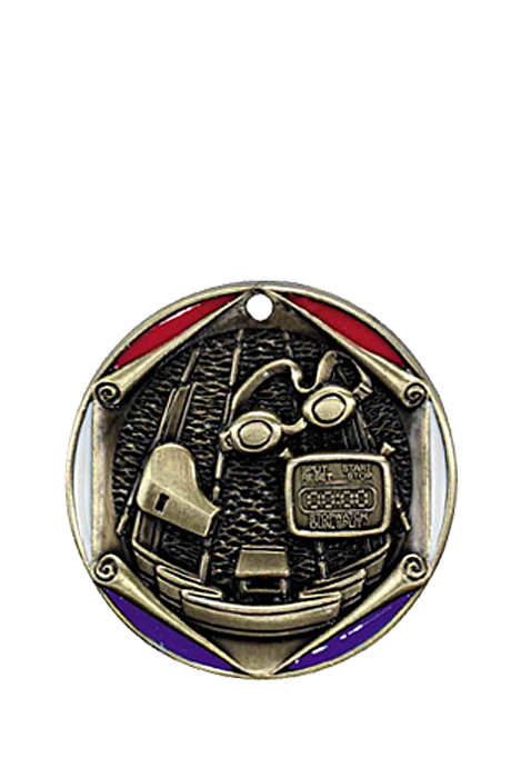 Médaille Ø 50 mm Natation - 707-682