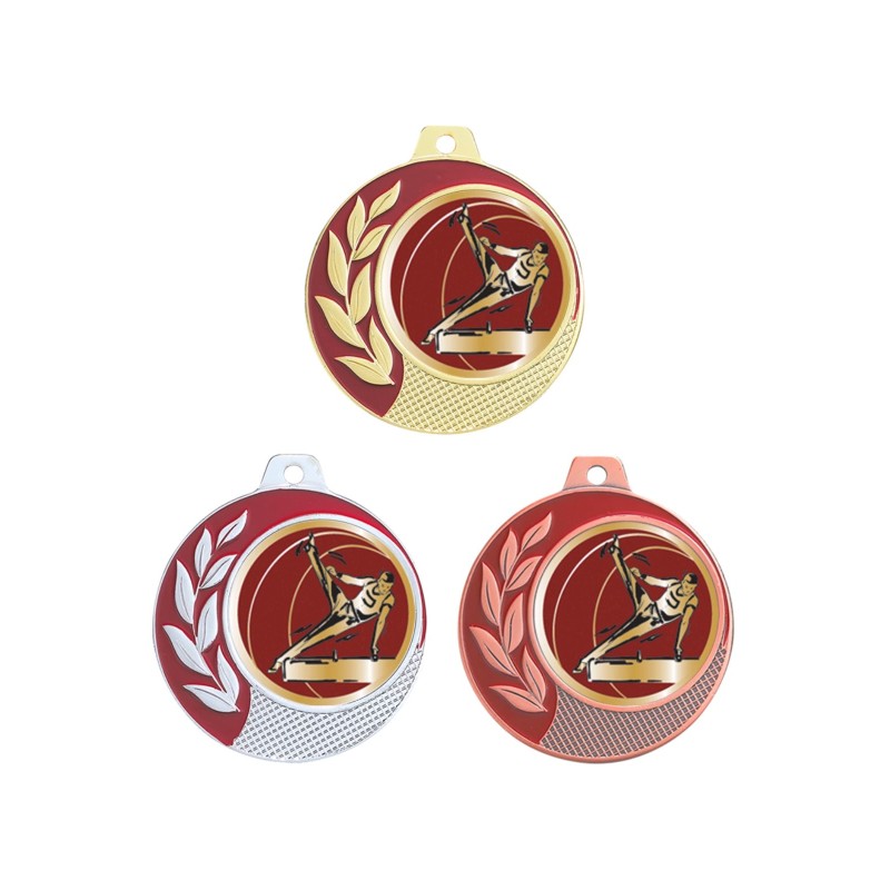 Médaille Design Gymnastique H. Ø 70mm - Valorisez vos podiums et remises de prix