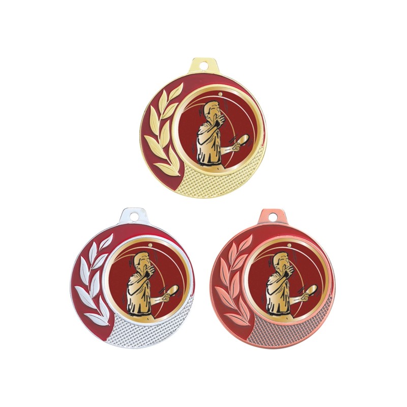 Médaille Design Tennis de table Ø 70mm - Valorisez vos podiums et remises de prix