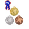 Lot de 25 Médailles Judo en promotion Ø 70mm - Finition or-argent-bronze