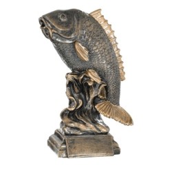 Trophée Classique Pêche en Résine  - H :29cm – Réf : 20354