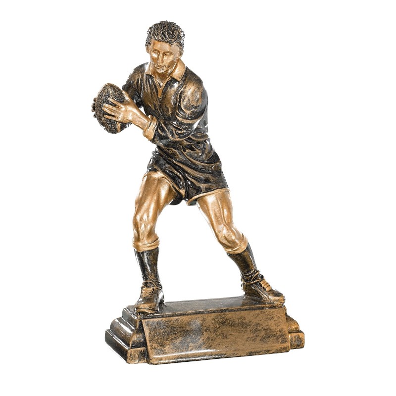 Trophée Classique Rugby en Résine  - H :25cm – Réf : 52505