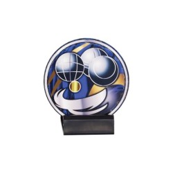 Trophée économique Boules & Pétanque en Céramique - H11cm – Réf : 48115