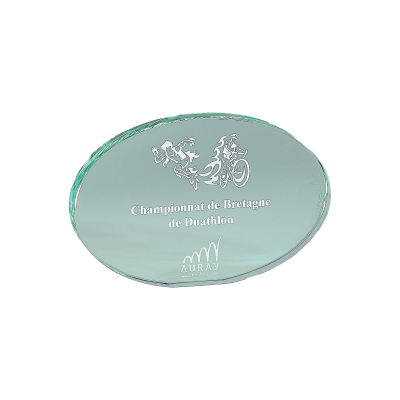 Trophée Verre Gravure Laser 167-41 - Logo personnalisé