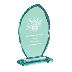 Trophée Verre Gravure Laser 166-51 - Logo personnalisé