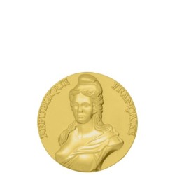 Médaille Marianne-70mm-135 g. Idéale pour Mairies et Collectivités