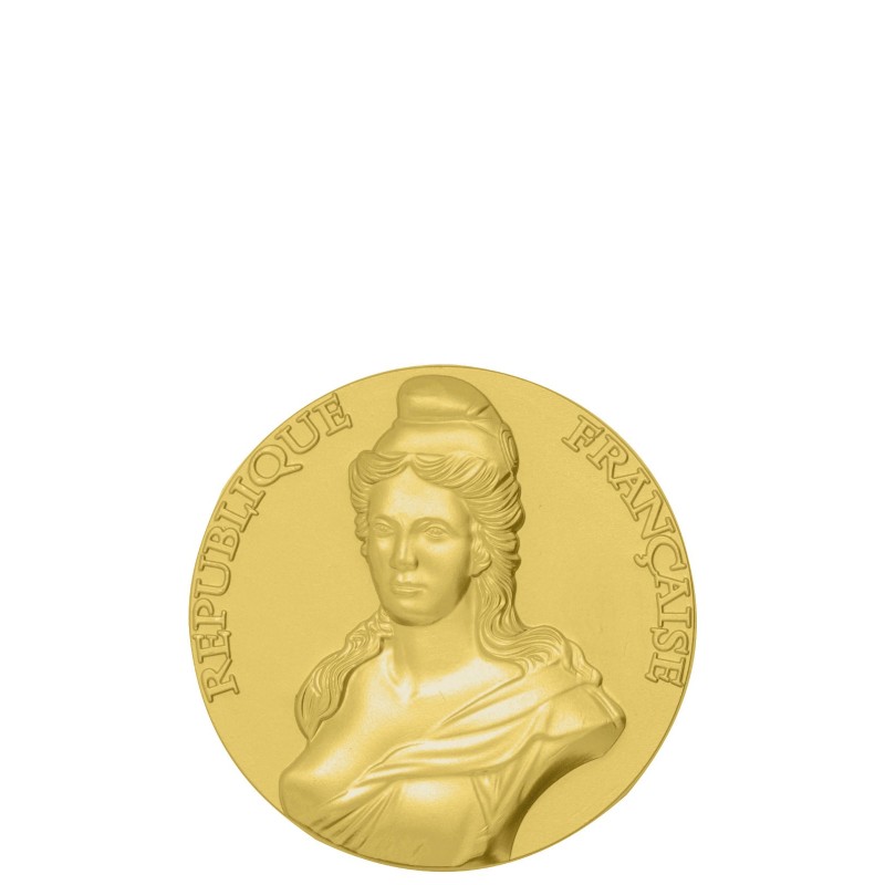 Médaille Marianne-70mm-135 g. Idéale pour Mairies et Collectivités