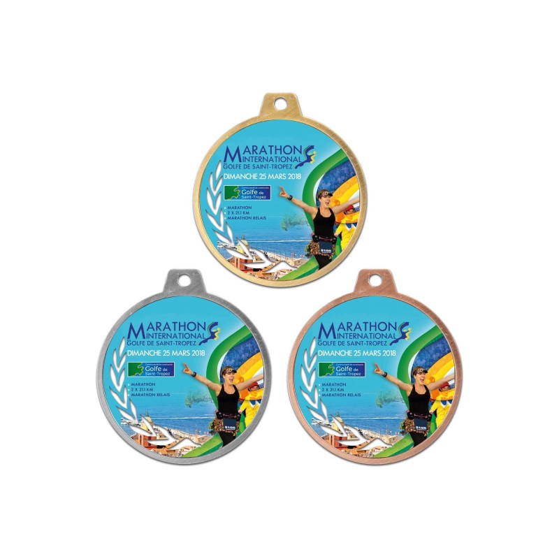 Médaille 70 mm personnalisée personnalisée à votre logo  - Maquette en 24H -