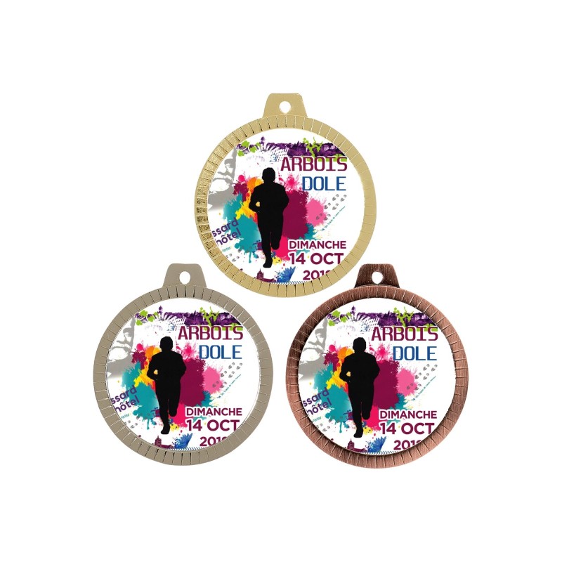 Médaille 70 mm personnalisée à votre logo  - Maquette en 24H
