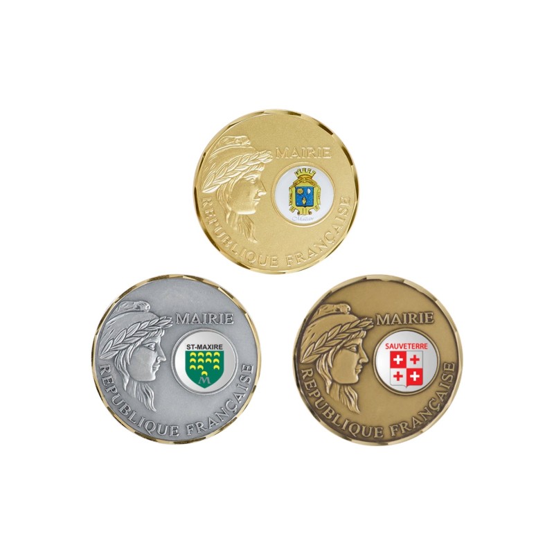 Médaille 70 mm personnalisée à votre logo  - Maquette en 24H