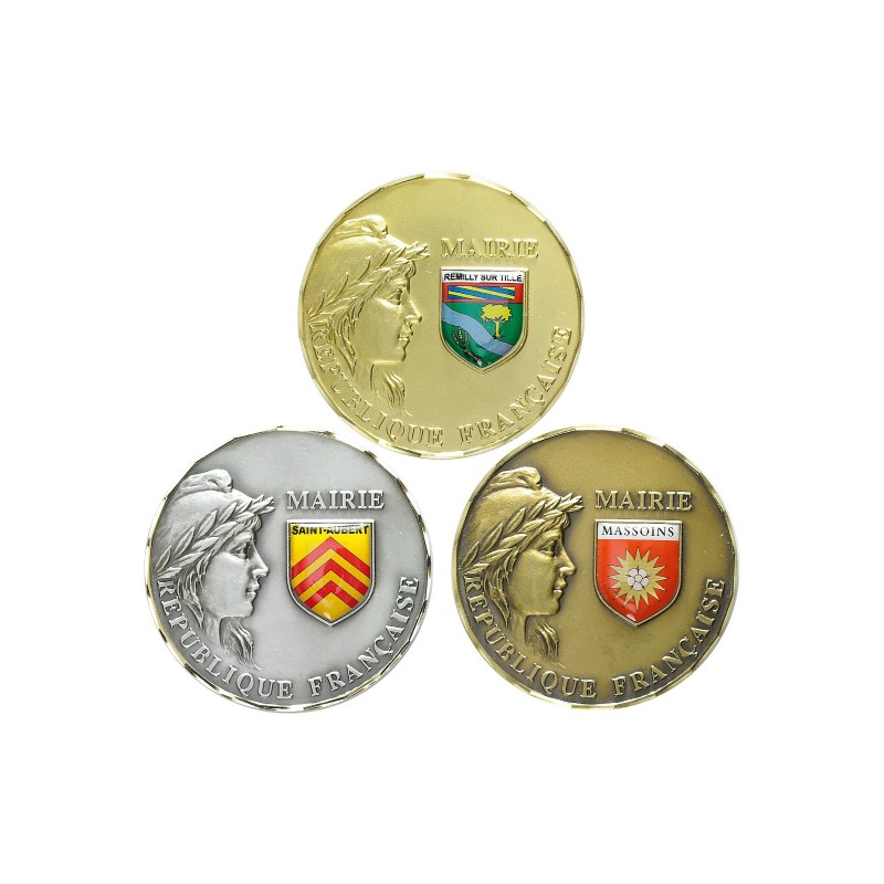 Médaille 70 mm personnalisée à votre logo  - Maquette en 24H