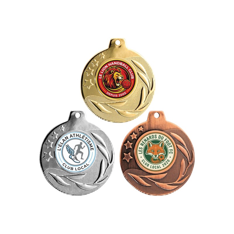 Médaille 50 mm personnalisée à votre logo  - Maquette en 24H