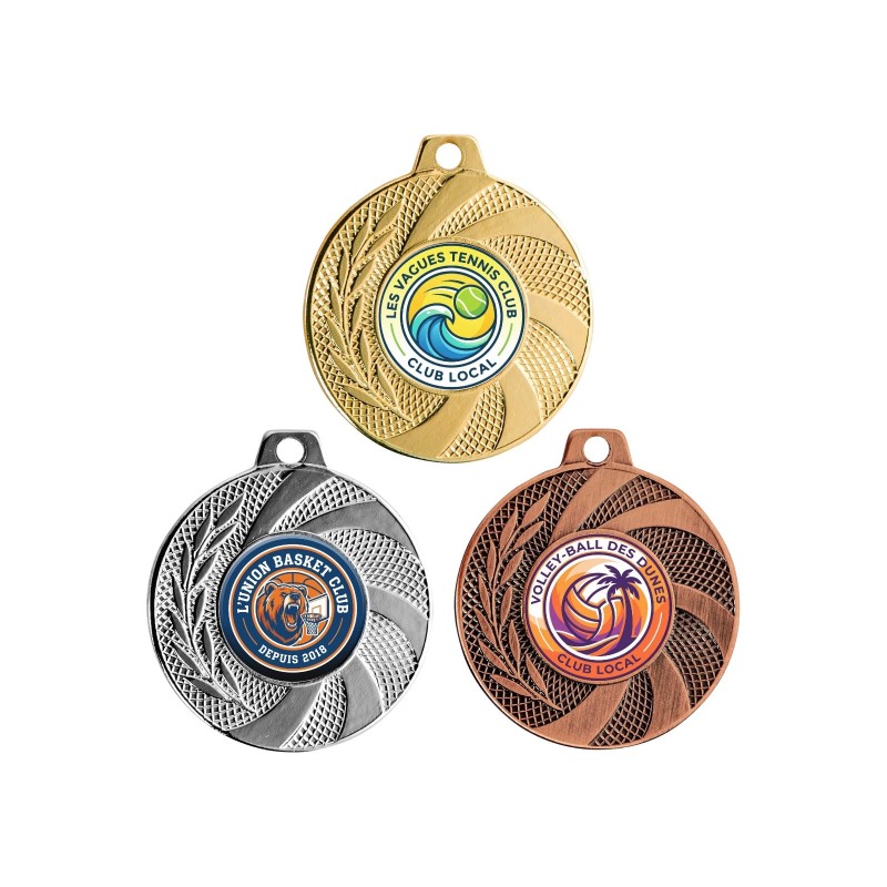Médaille 50 mm personnalisée à votre logo  - Maquette en 24H
