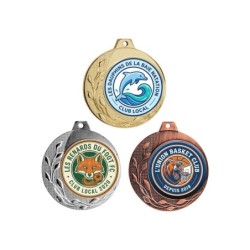 Médaille 70 mm personnalisée à votre logo  - Maquette en 24H