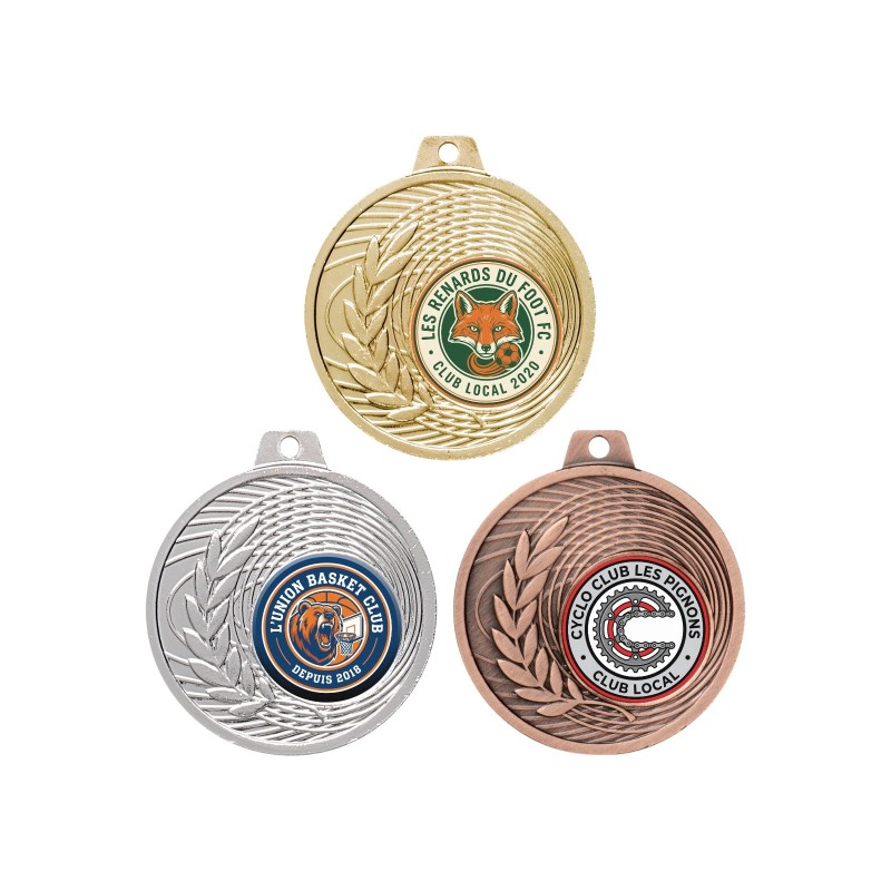 Médaille 50 mm personnalisée à votre logo  - Maquette en 24H