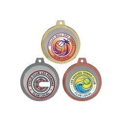 Médaille 70 mm personnalisée à votre logo  - Maquette en 24H