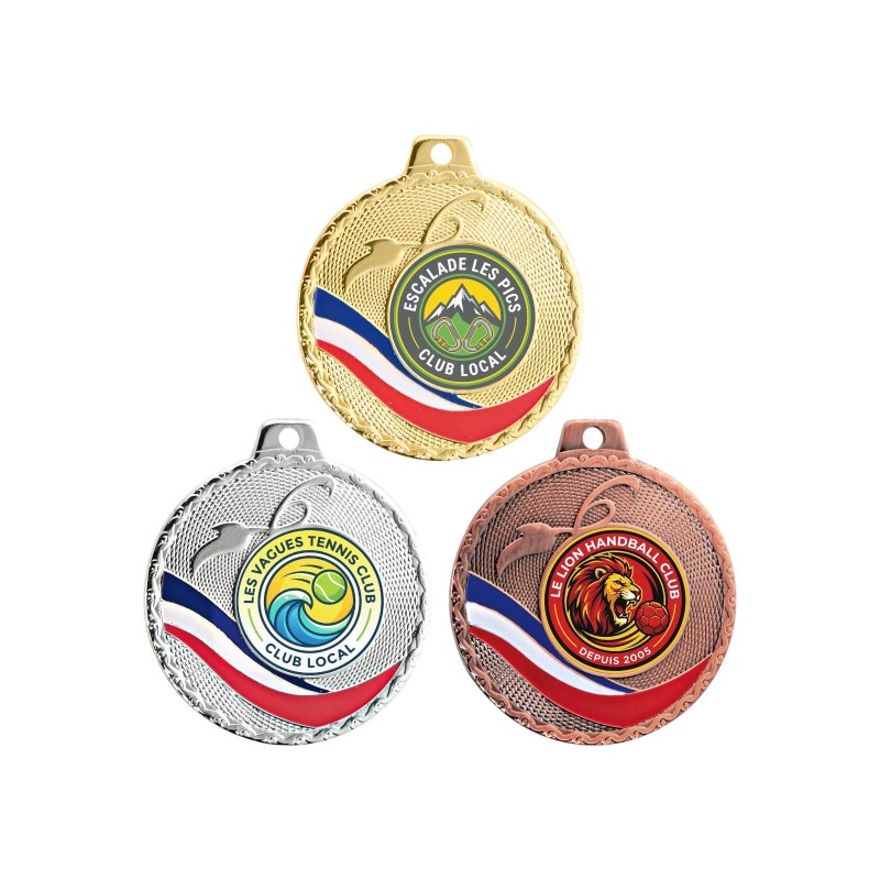 Médaille 50 mm personnalisée à votre logo  - Maquette en 24H