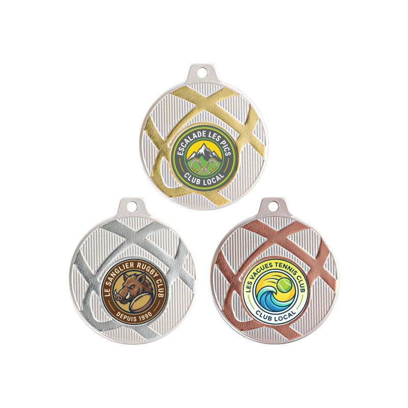 Médaille 50 mm personnalisée à votre logo  - Maquette en 24H