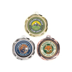 Médaille 70 mm personnalisée à votre logo  - Maquette en 24H