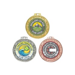 Médaille 70 mm personnalisée à votre logo  - Maquette en 24H
