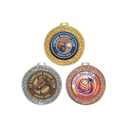 Médaille 70 mm personnalisée à votre logo  - Maquette en 24H