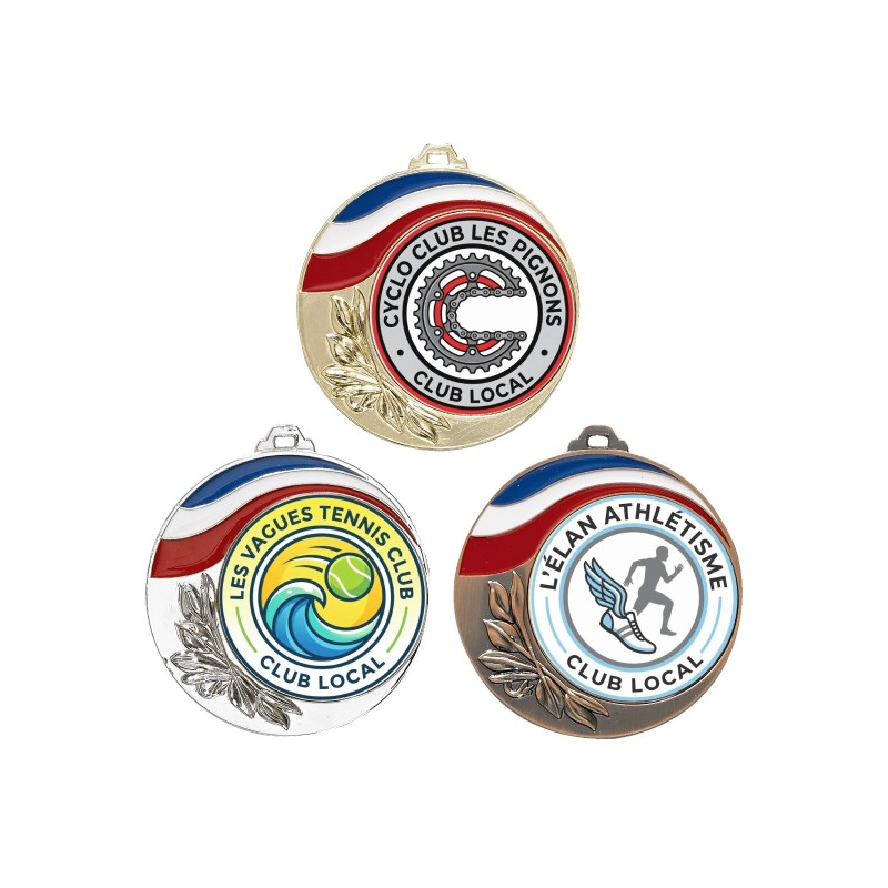Médaille 70 mm personnalisée à votre logo  - Maquette en 24H