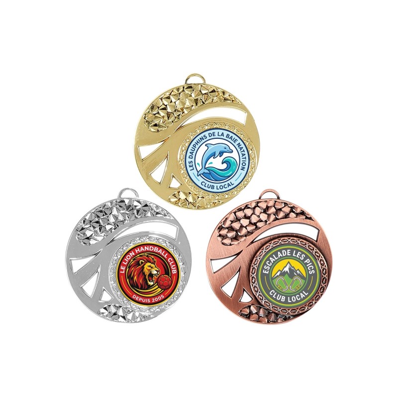 Médaille 50 mm personnalisée à votre logo  - Maquette en 24H