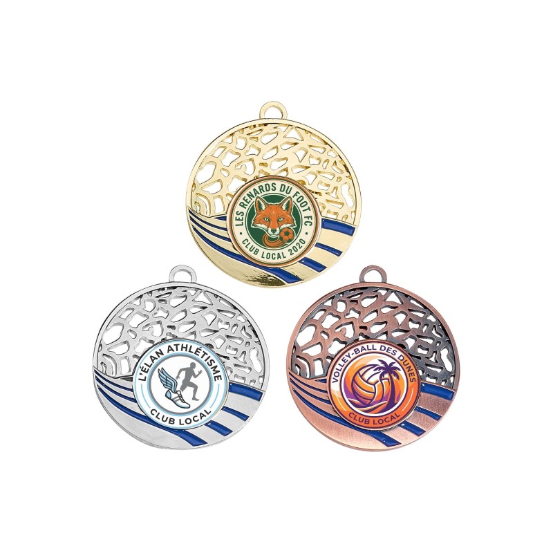 Médaille 50 mm personnalisée à votre logo  - Maquette en 24H
