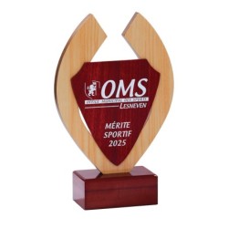 Trophée bois personnalisé – création sur mesure | 152-41-LO-SU