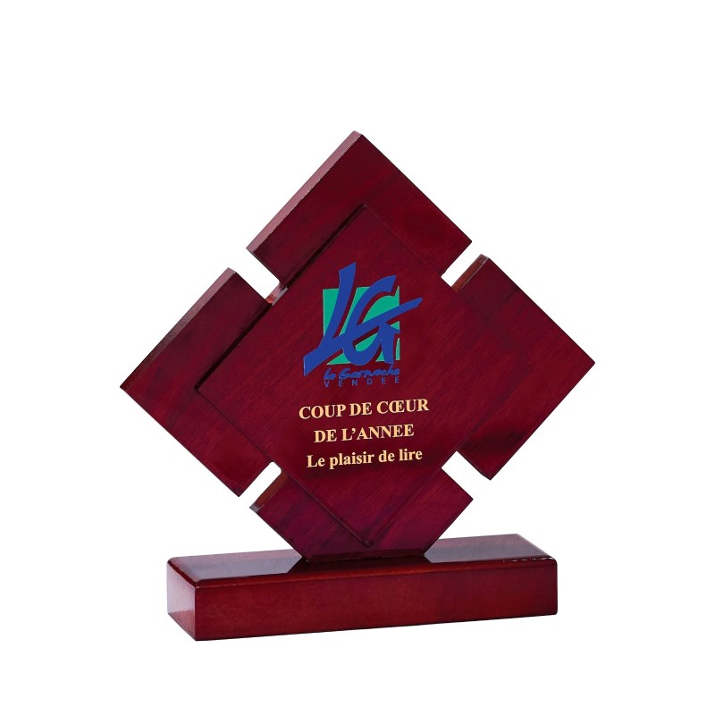 Trophée bois personnalisé – création sur mesure | 152-51-LO-SU