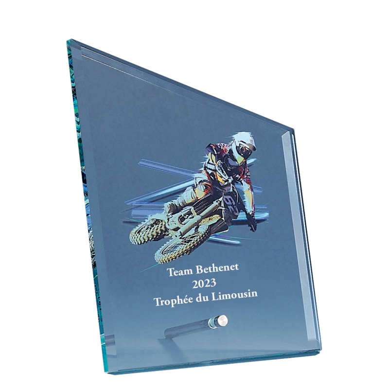 Trophée verre personnalisé – création sur mesure | 152-21-LO-SU