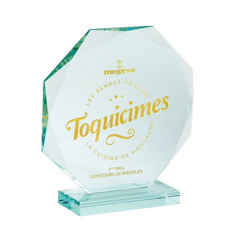 Trophée verre personnalisé – création sur mesure | 154-81-LO-SU