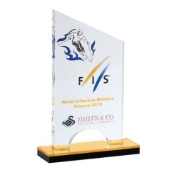 Trophée plexiglas personnalisé – création sur mesure | 157-61-LO-