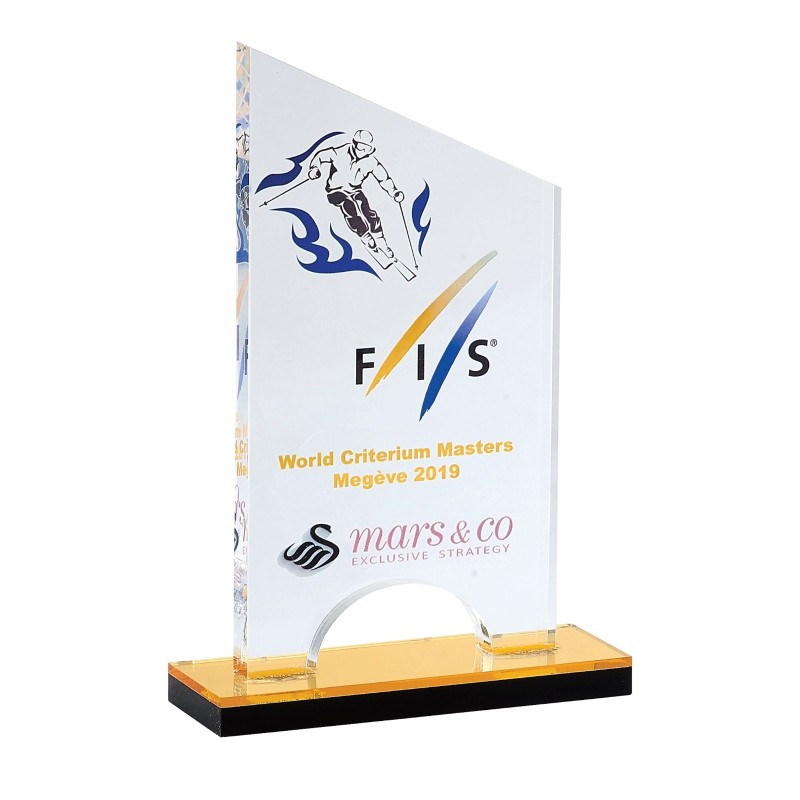Trophée plexiglas personnalisé – création sur mesure | 157-61-LO-
