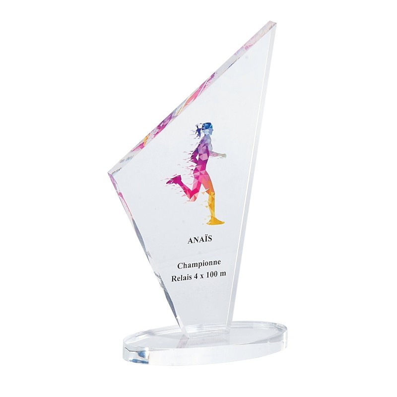 Trophée plexiglas personnalisé – création sur mesure | 157-81-LO-