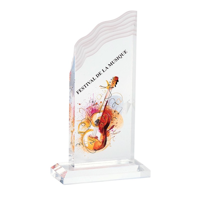 Trophée verre personnalisé – création sur mesure | 158-31-LO-SU