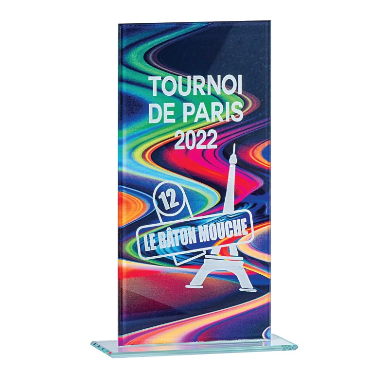 Trophée verre personnalisé – création sur mesure | 160-21-LO-CLI