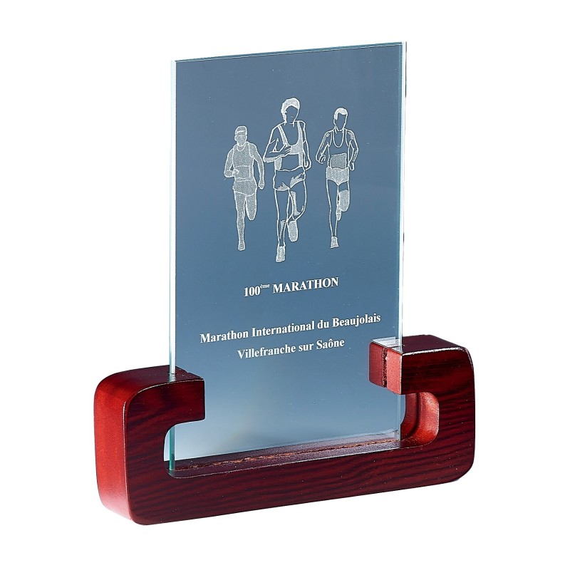 Trophée verre personnalisé – création sur mesure | 163-31-LO-CLI