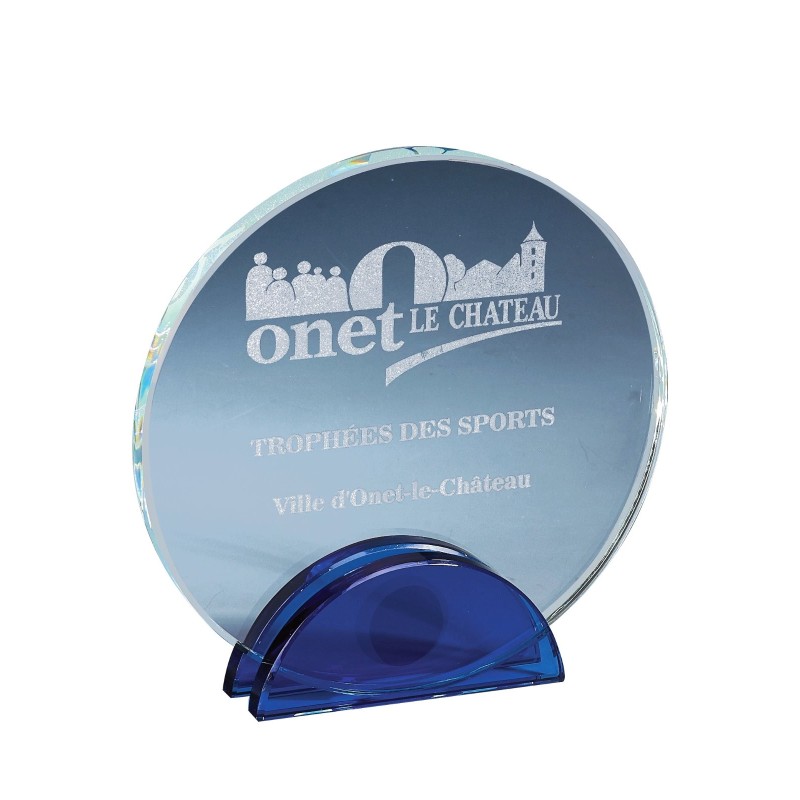 Trophée verre personnalisé – création sur mesure | 168-11-LO-CLI