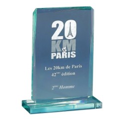 Trophée verre personnalisé – création sur mesure | 169-21-LO-CLI
