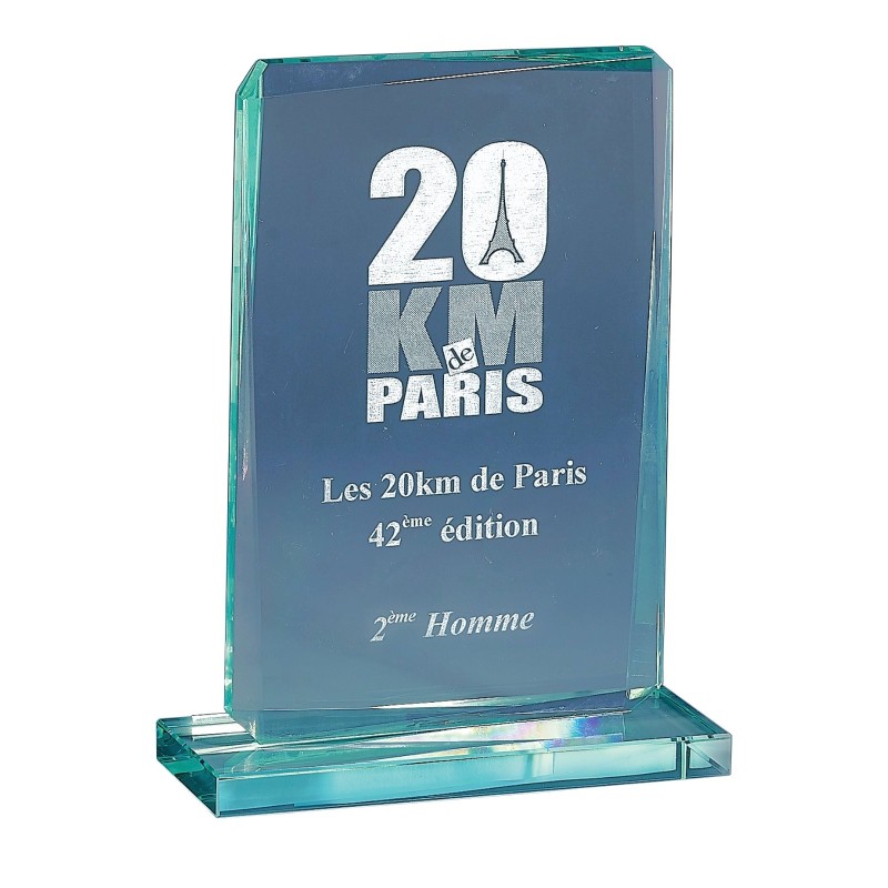 Trophée verre personnalisé – création sur mesure | 169-21-LO-CLI