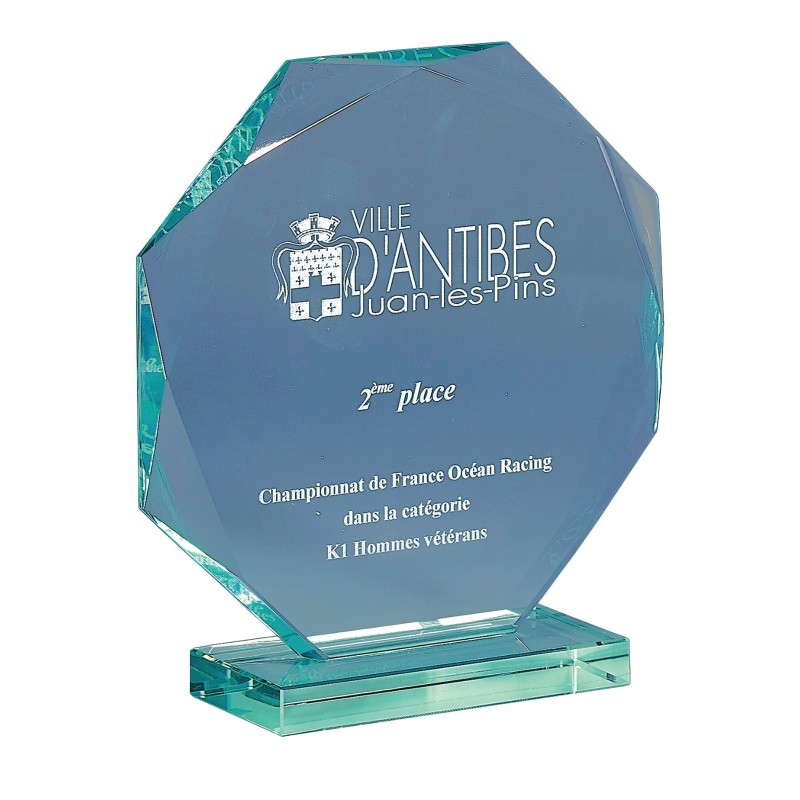 Trophée verre personnalisé – création sur mesure | 169-61-LO-CLI