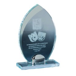 Trophée verre personnalisé – création sur mesure | 171-31-LO-CLI