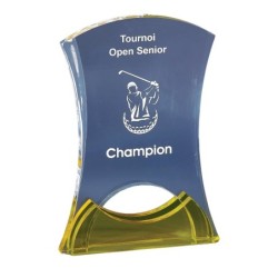Trophée plexiglas personnalisé – création sur mesure | 178-11-LO-CLI