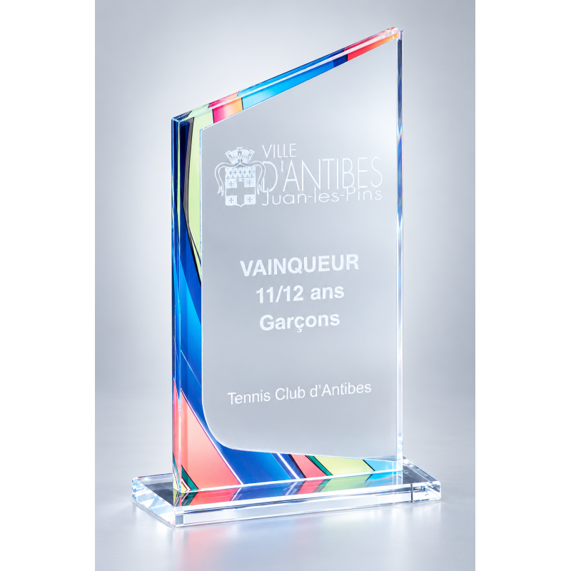 Trophée plexiglas personnalisé – création sur mesure | 176-01-LO-CLI