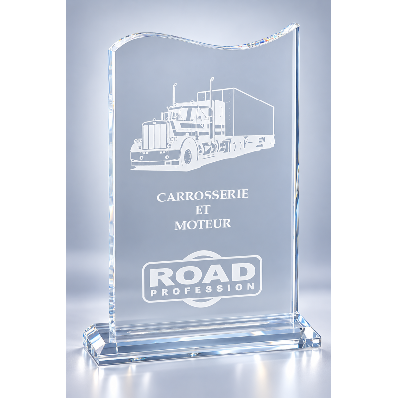 Trophée plexiglas personnalisé – création sur mesure | 174-01-LO-CLI