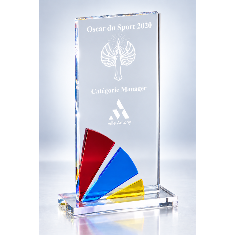 Trophée plexiglas personnalisé – création sur mesure | 174-51-LO-CLI