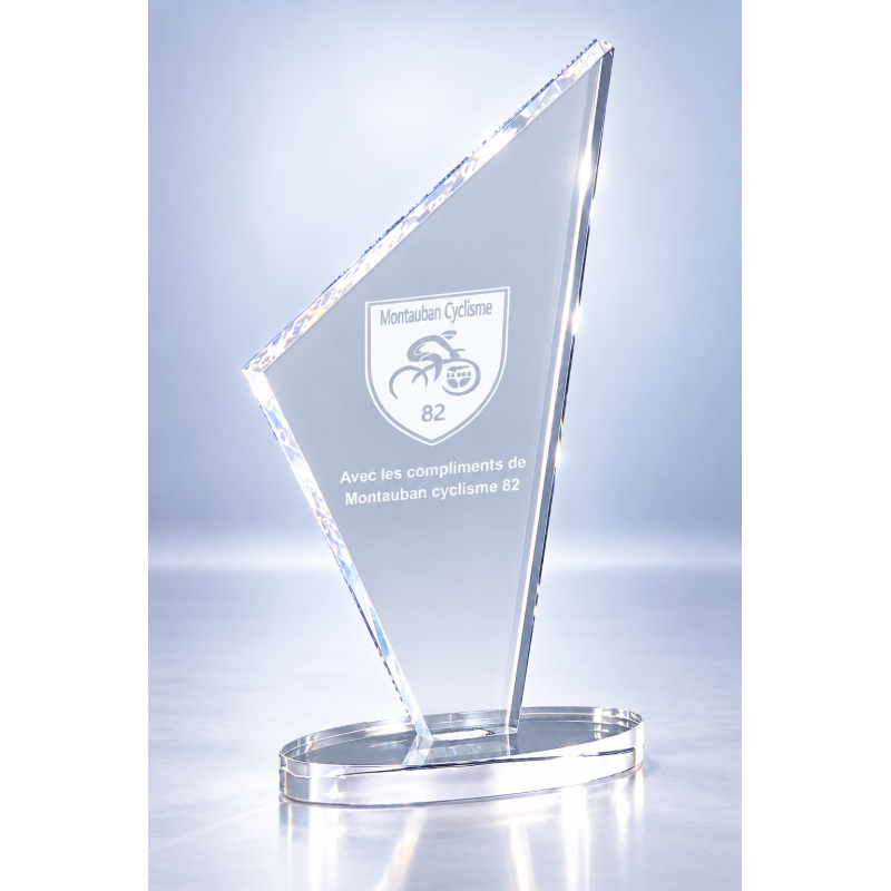 Trophée plexiglas personnalisé – création sur mesure | 174-61-LO-CLI