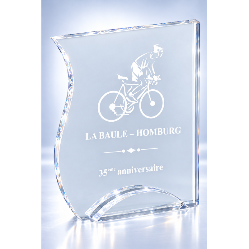 Trophée plexiglas personnalisé – création sur mesure | 175-01-LO-CLI